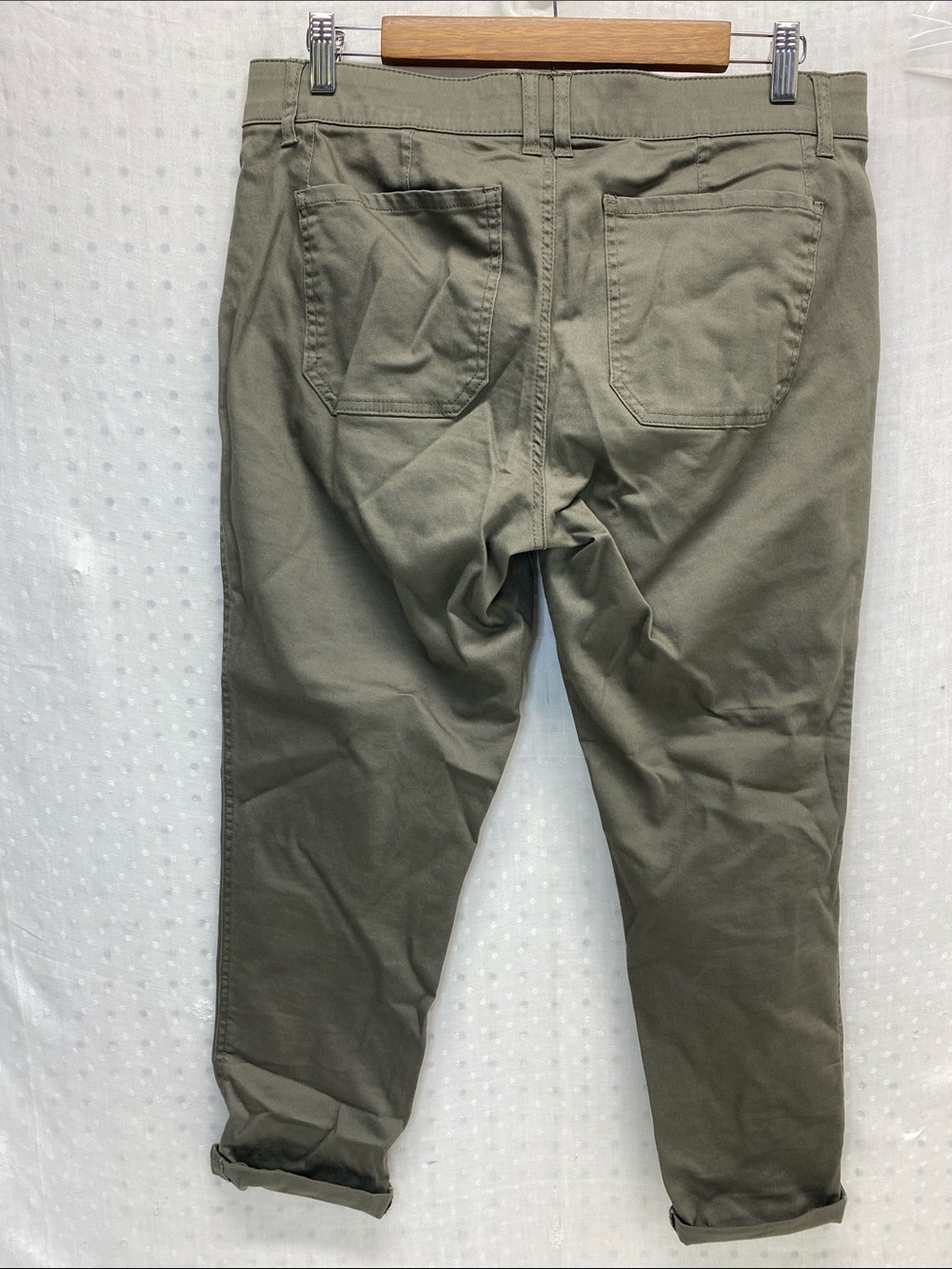Democracy Olive Utility Ankle Cargo Pants Ab Technology Size 10 - Picture 3 of 8